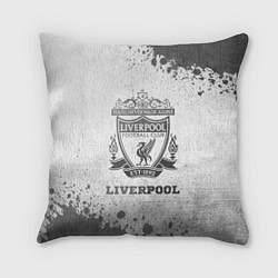 Подушка квадратная Liverpool - white gradient, цвет: 3D-принт