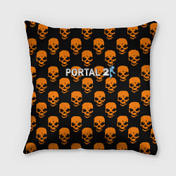 Подушка квадратная Portal skull pattern, цвет: 3D-принт