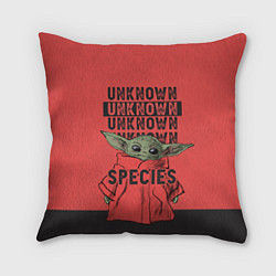 Подушка квадратная Грогу, цвет: 3D-принт