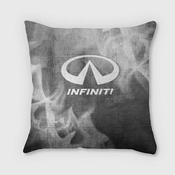 Подушка квадратная Infiniti - grey gradient, цвет: 3D-принт