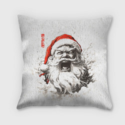 Подушка квадратная Японский Санта - банзай, цвет: 3D-принт