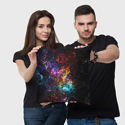 Подушка квадратная Космические краски текстура, цвет: 3D-принт — фото 2