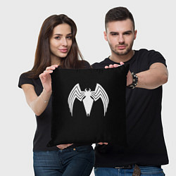 Подушка квадратная Venom - spider logo, цвет: 3D-принт — фото 2