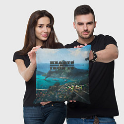 Подушка квадратная Hearts of Iron trial of allegiance, цвет: 3D-принт — фото 2