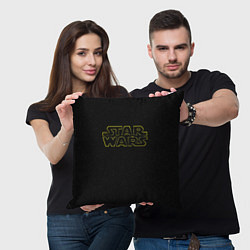 Подушка квадратная Logo - Star Wars, цвет: 3D-принт — фото 2