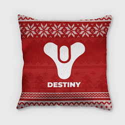 Подушка квадратная Новогодний Destiny, цвет: 3D-принт