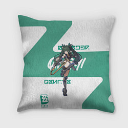 Подушка квадратная Цинъи - ZZZ, цвет: 3D-принт