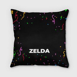 Подушка квадратная Zelda конфети, цвет: 3D-принт