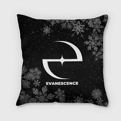 Подушка квадратная Снежный Evanescence, цвет: 3D-принт