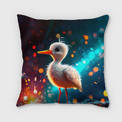 Подушка квадратная Аистенок, цвет: 3D-принт