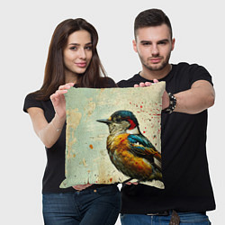 Подушка квадратная Кукушка, цвет: 3D-принт — фото 2