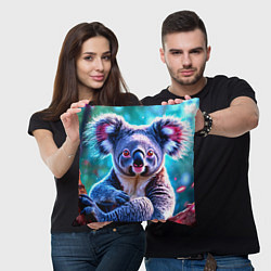 Подушка квадратная Большая коала, цвет: 3D-принт — фото 2