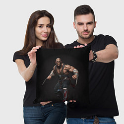 Подушка квадратная Mortal kombat - baraka, цвет: 3D-принт — фото 2