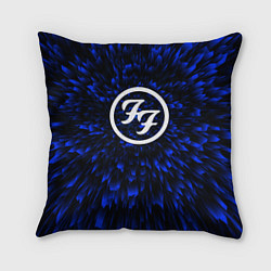 Подушка квадратная Foo Fighters blue energy, цвет: 3D-принт