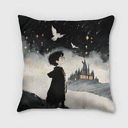 Подушка квадратная Гарри Поттер и совы, цвет: 3D-принт