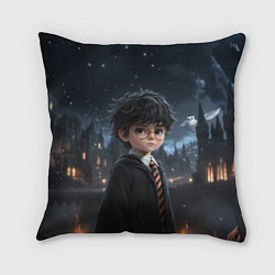 Подушка квадратная Серьезный Гарри Поттер, цвет: 3D-принт