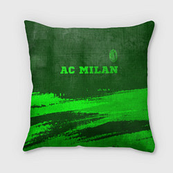 Подушка квадратная AC Milan - green gradient посередине, цвет: 3D-принт