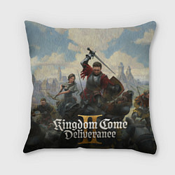 Подушка квадратная В пылу битвы Kingdom come deliverance 2, цвет: 3D-принт