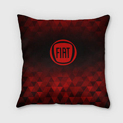 Подушка квадратная Fiat red poly, цвет: 3D-принт