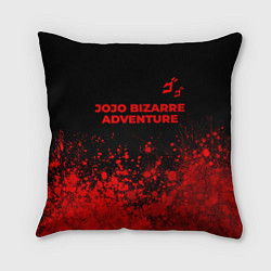 Подушка квадратная JoJo Bizarre Adventure - red gradient посередине, цвет: 3D-принт