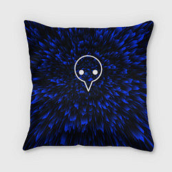 Подушка квадратная Evangelion blue energy, цвет: 3D-принт