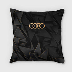 Подушка квадратная Audi golden poly, цвет: 3D-принт