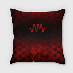 Подушка квадратная Arctic Monkeys red poly, цвет: 3D-принт