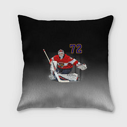 Подушка квадратная Sergey Bobrovsky is goalkeeper of the Florida Pant, цвет: 3D-принт