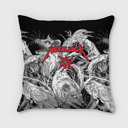 Подушка квадратная Metallica - rats and crows, цвет: 3D-принт