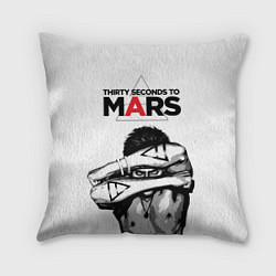 Подушка квадратная 30 Seconds to Mars - poster, цвет: 3D-принт