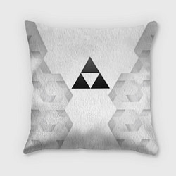 Подушка квадратная Zelda white poly, цвет: 3D-принт