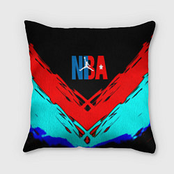 Подушка квадратная NBA краски геометрия, цвет: 3D-принт
