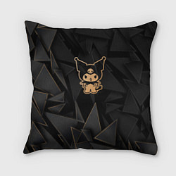 Подушка квадратная Kuromi golden poly, цвет: 3D-принт