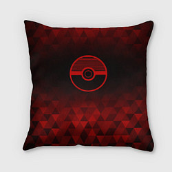 Подушка квадратная Pokemon red poly, цвет: 3D-принт