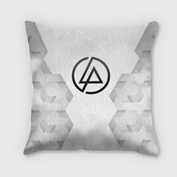 Подушка квадратная Linkin Park white poly, цвет: 3D-принт