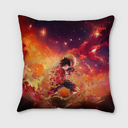 Подушка квадратная Fire Luffy - One Piece, цвет: 3D-принт