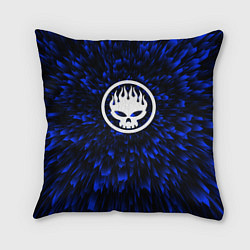 Подушка квадратная The Offspring blue energy, цвет: 3D-принт