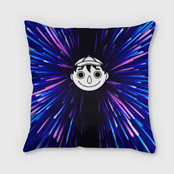 Подушка квадратная Tomodachi Game neon energy, цвет: 3D-принт