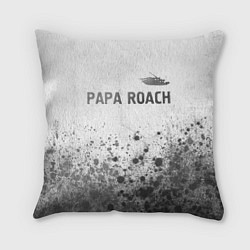 Подушка квадратная Papa Roach - white gradient посередине, цвет: 3D-принт