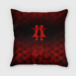 Подушка квадратная Hunter x Hunter red poly, цвет: 3D-принт