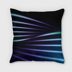 Подушка квадратная Color black blue, цвет: 3D-принт