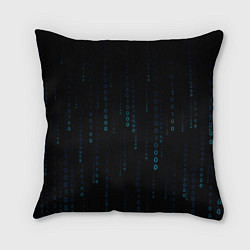 Подушка квадратная Color black blue, цвет: 3D-принт