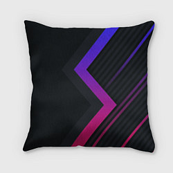 Подушка квадратная Color black line, цвет: 3D-принт