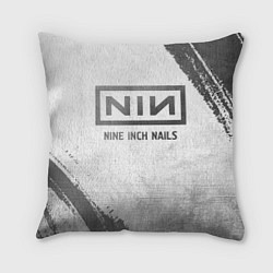 Подушка квадратная Nine Inch Nails - white gradient