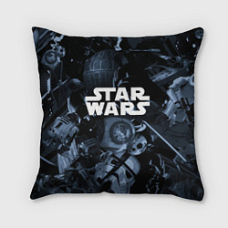 Подушка квадратная Star wars персонажи из звездных войн, цвет: 3D-принт