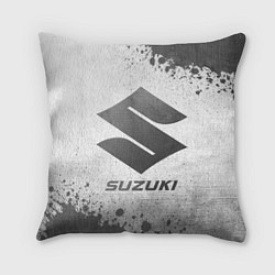 Подушка квадратная Suzuki - white gradient, цвет: 3D-принт