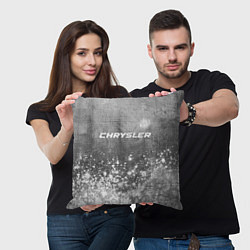Подушка квадратная Chrysler - grey gradient посередине, цвет: 3D-принт — фото 2