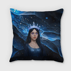 Подушка квадратная Билли Айлиш в стиле снежной королевы, цвет: 3D-принт