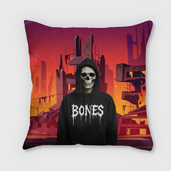 Подушка квадратная Bones скелет