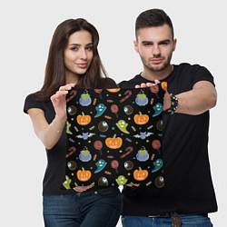 Подушка квадратная Halloween black, цвет: 3D-принт — фото 2